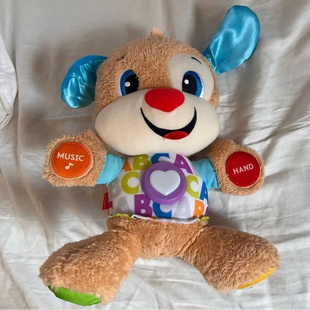 Fisher-Price Laugh & Learn Smart Stages Puppy Plush Learning EUC MSRP $39